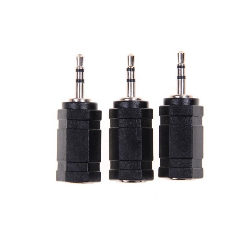 2.5mm Male To 3.5mm Female Audio Stereo Headphones jack Adapter Plug