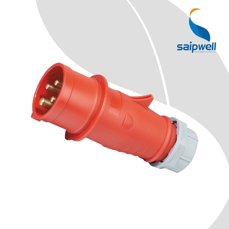 SAIPWELL IP44 New 2014 International Standard High Quality Industrial 4 Pin Plug and Socket