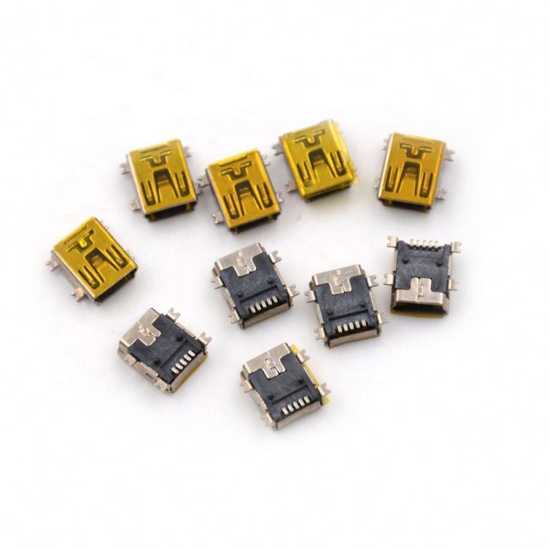 Mini USB 5pin Female Socket Connector for Tail Charging Mobile Phone
