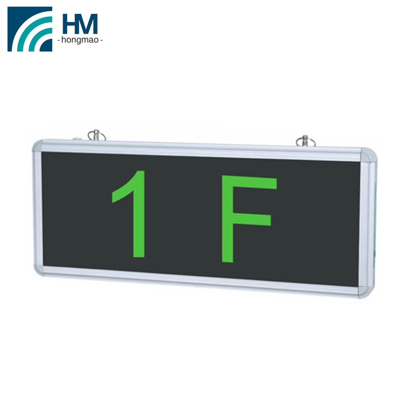 220V Exit sign green color battery backup led emergency exit signs