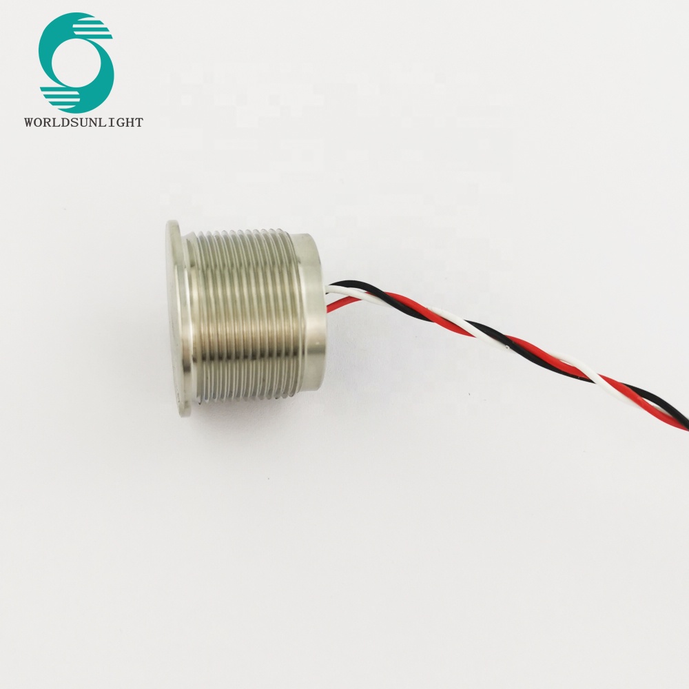 WS22BF3NOL waterproof IP68 22mm stainless steel 316L 5A sealed flat head on-off latching water piezo switch