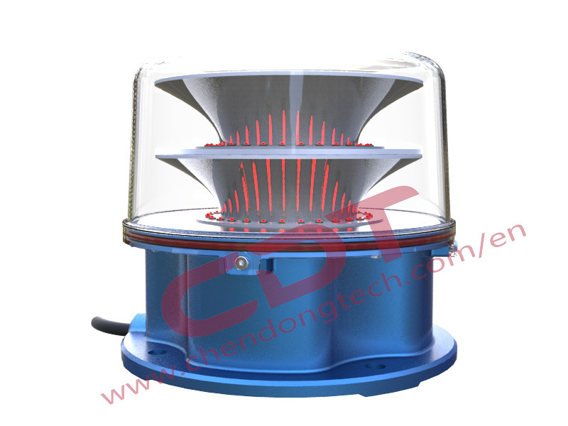 ICAO Type B L864 OB light, Dual obstruction light with red LED 2000cd intensity