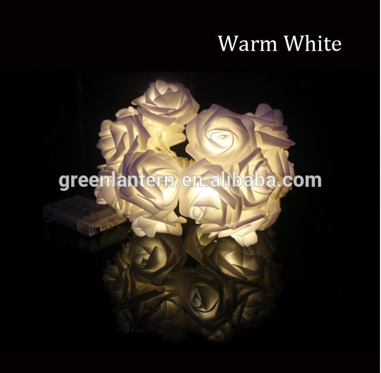 Hot selling New 2M 20 Rose Battery LED String Light Christmas/Wedding/Party holiday Decoration Lights