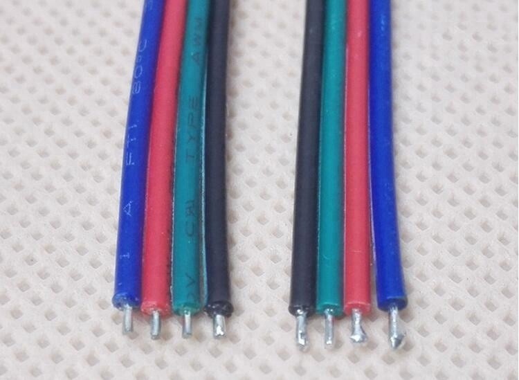 LED RGB Strip Light Terminal Wire Connector Line 4P SM Male Female Joint Connector