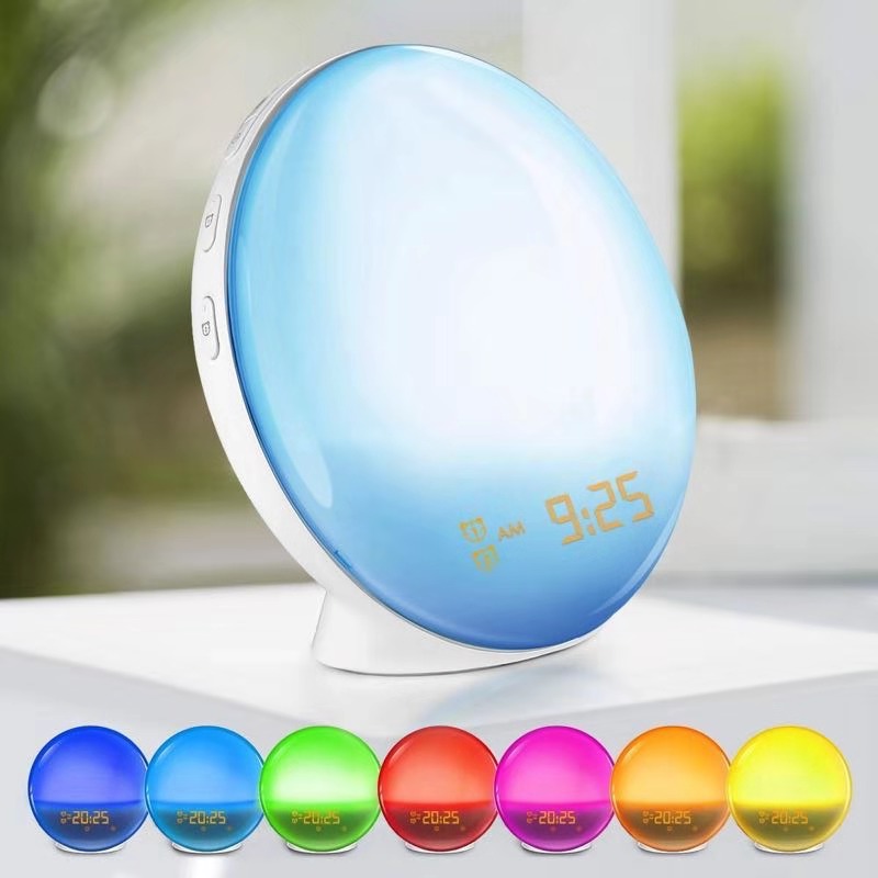 Creative Home WIFI Alarm Clock Wake Up Sunrise Sunset Light for Bedroom / Hotel