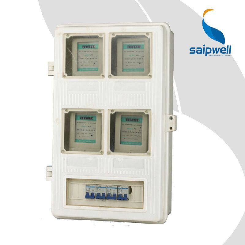 SAIP/SAIPWELL New Product Transparent Case SMC Material Outdoor Electric Meter Box
