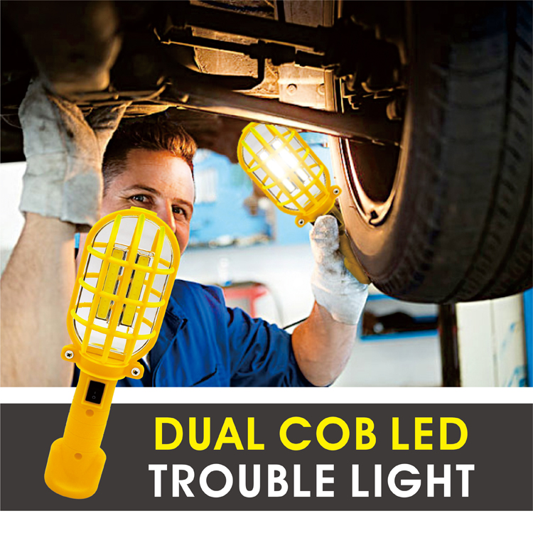 Super Bright 300 Lumens Portable Batteries Included Dual Cob Led Work Light