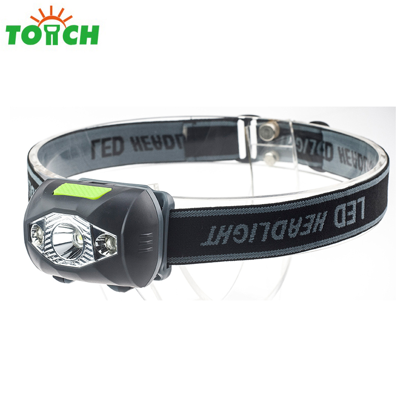 ABS plastic mini LED headlamp customized logo available red light LED head light