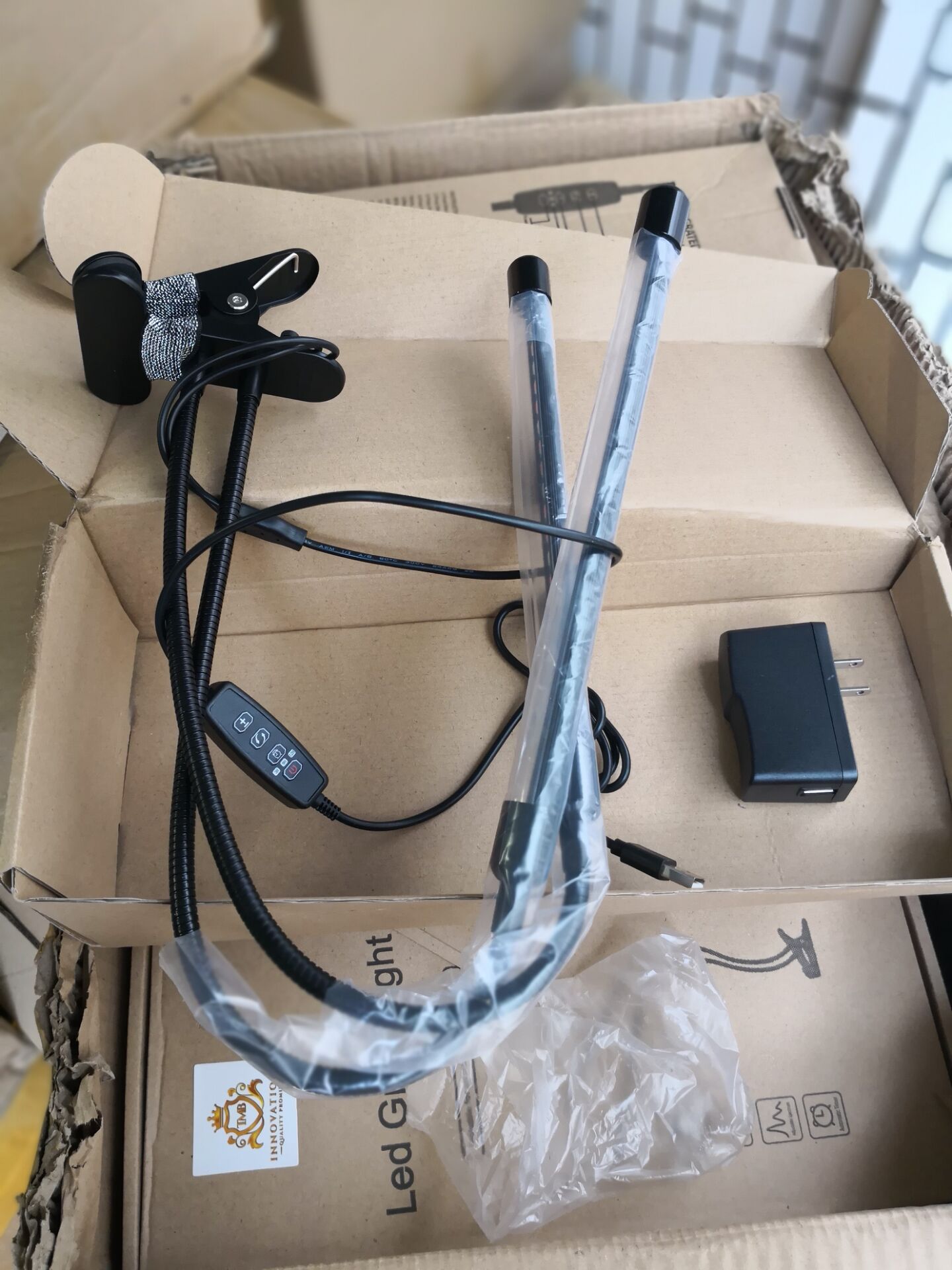 Timing Function Dual head Grow light 36LED 9 Dimmable Levels Grow Lamp Bulbs with Adjustable 360 Degree Gooseneck