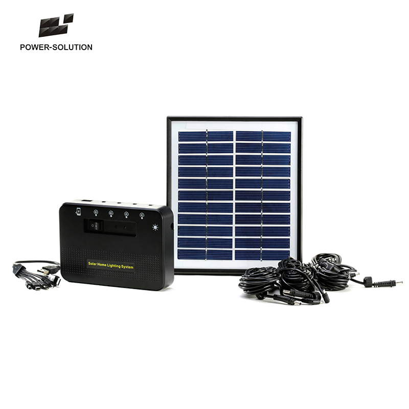 2018 China Hot Sale 4W 11V Solar Power Energy lighting System With 3 Bulbs Phone Charger Solutions