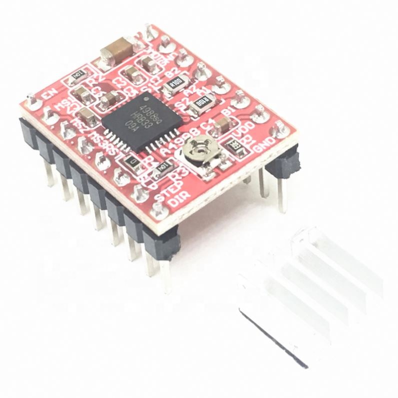Reprap Stepper Driver A4988 green / red color Module with 1pcs Heatsink 2 colours Stepper Driver