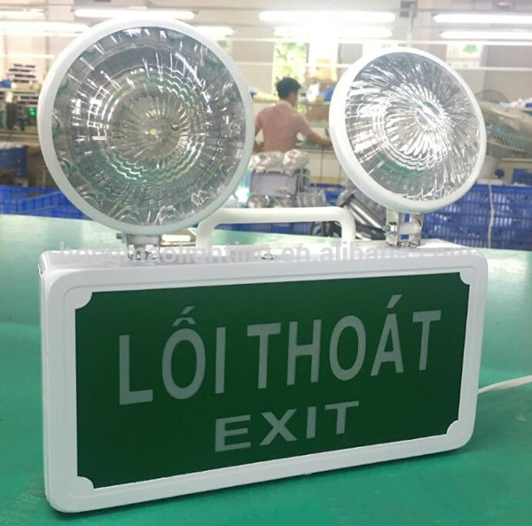 3W Emergency Exit Lights 110V LED fire safety exit signs Nickel cadmium battery emergency warning light