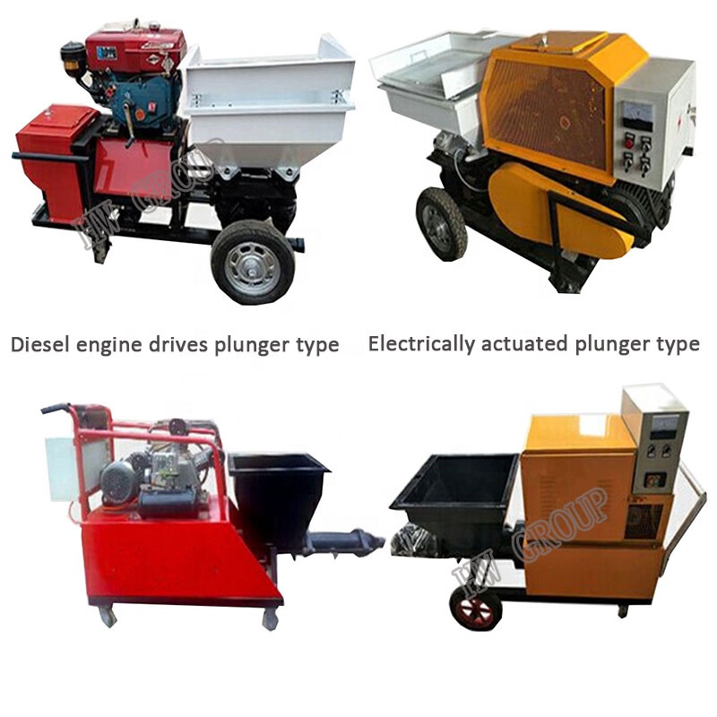 automatic putty/mortar plastering spraying machine