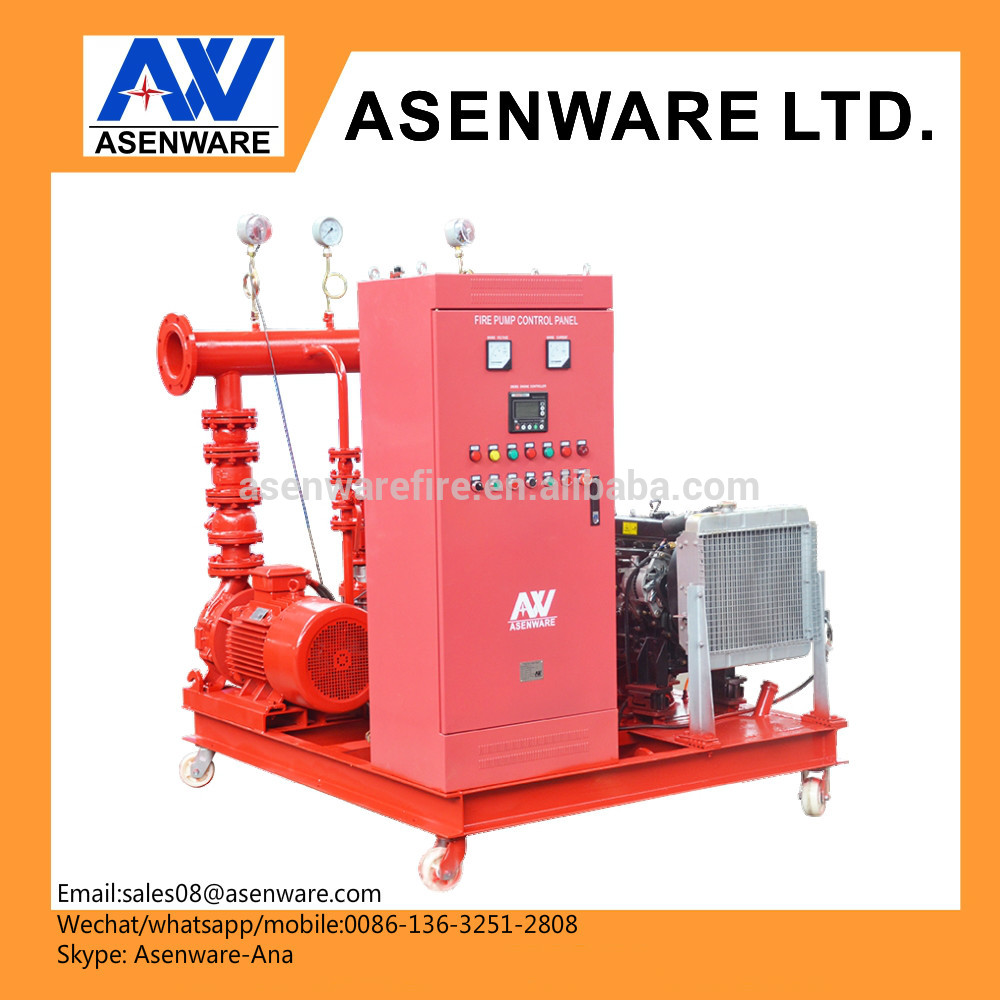 fire pump control panel and motor diesel jockey pump system