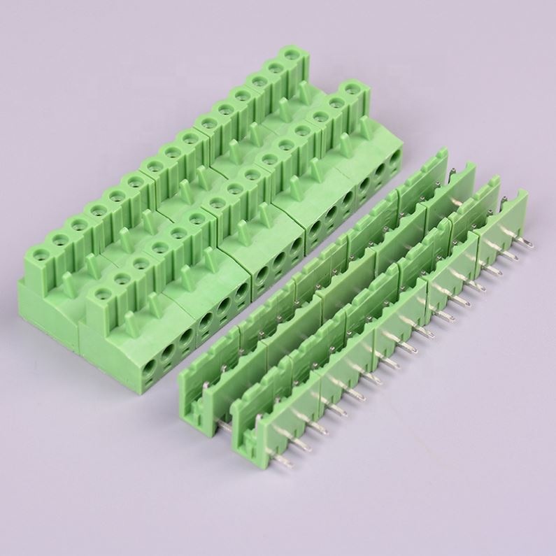 Terminal Connector 5.08mm Pitch KF2EDGK KF-3P 3PIN Right Angle Plug-in Terminal Control