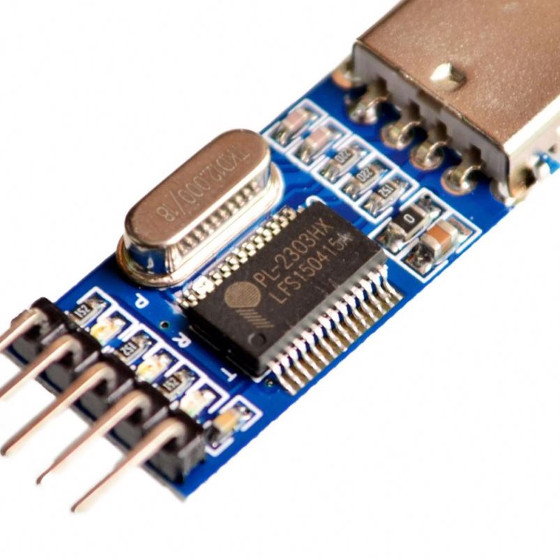 USB to TTL / USB-TTL / microcontroller programmer / PL2303 in nine upgrades plate with a transparent cover