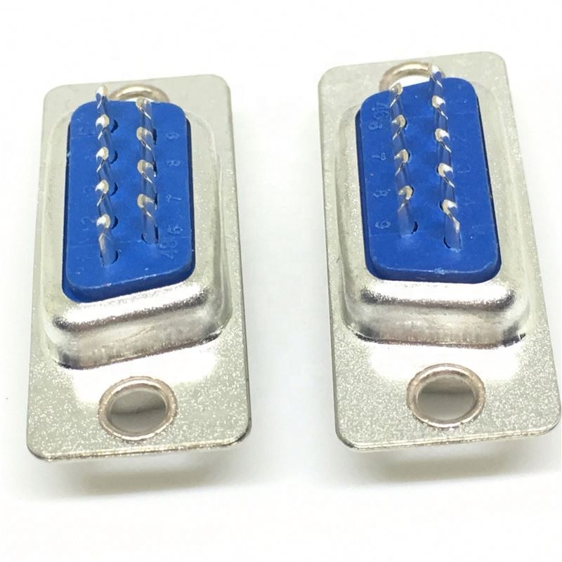 RS232 serial port connector DB9 female socket/Plug connector 9pin copper RS232 COM socket adapter