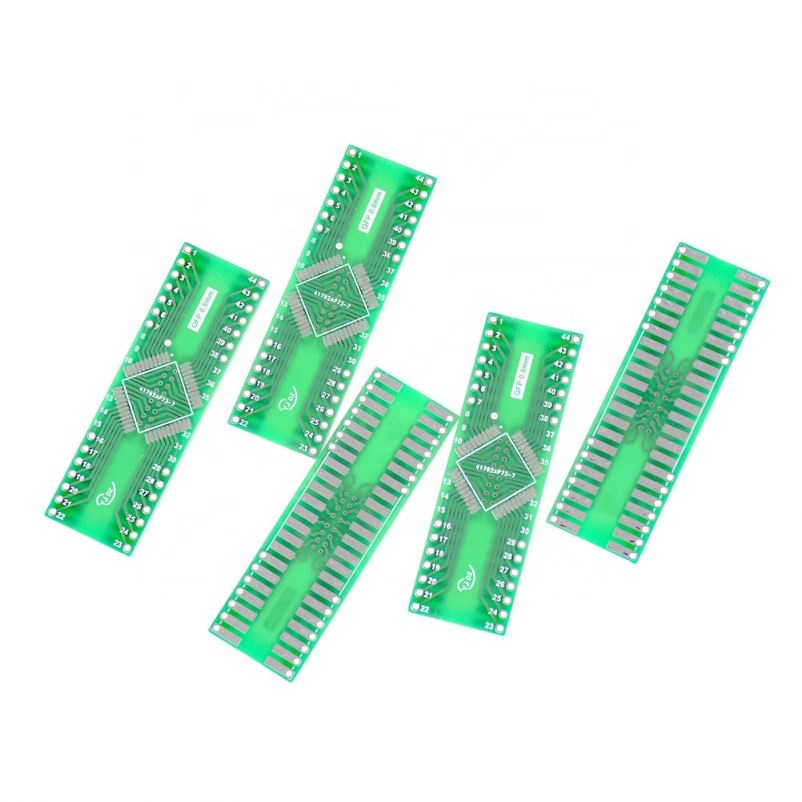 QFP 44 Pin Pitch 0.8 mm to DIP 44 2.54 mm Adapter PCB Board Converter