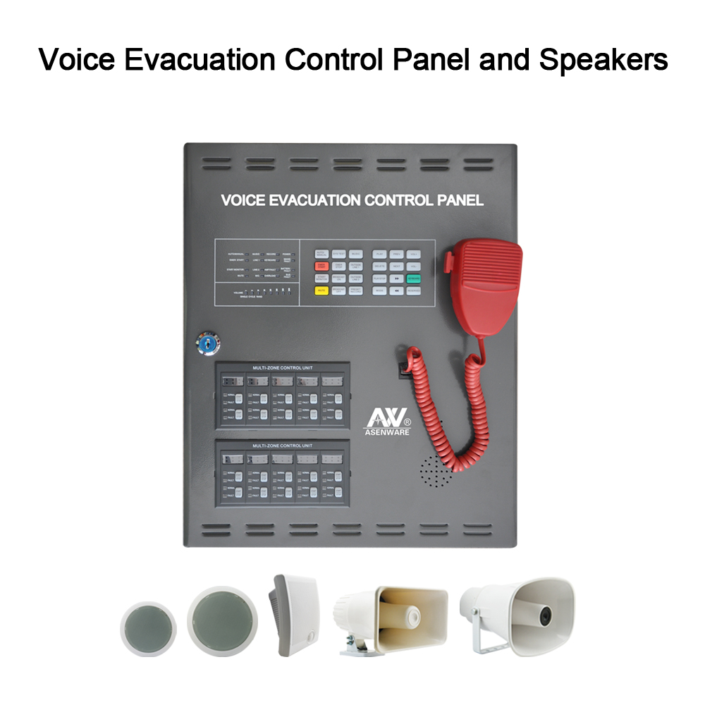 Fire alarm and security emergency voice evacuation system