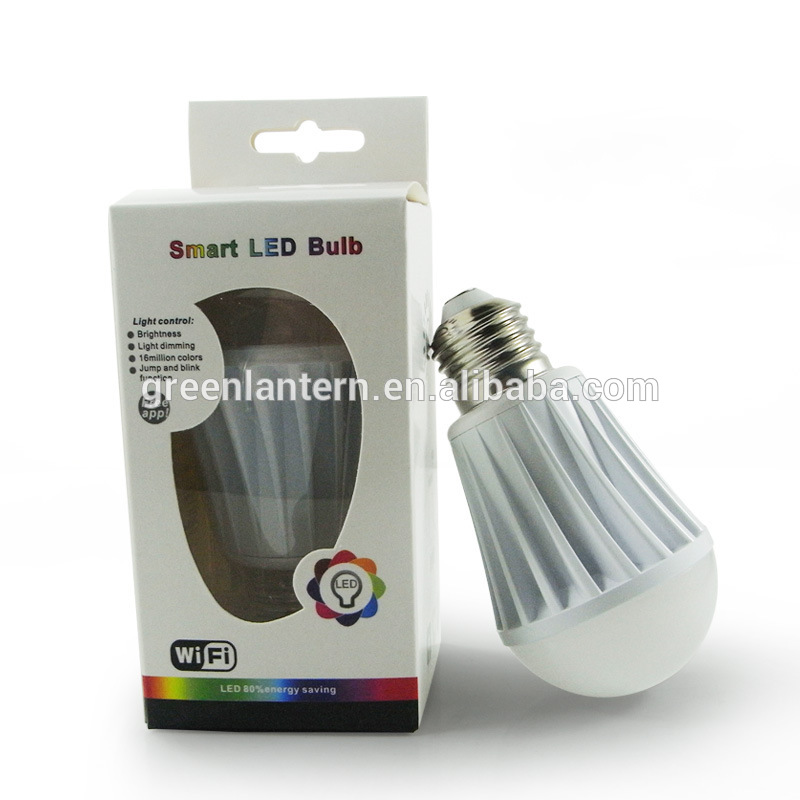 shenzhen wifi led bulbs e27 7w led lamps smartphone control china energy saving made