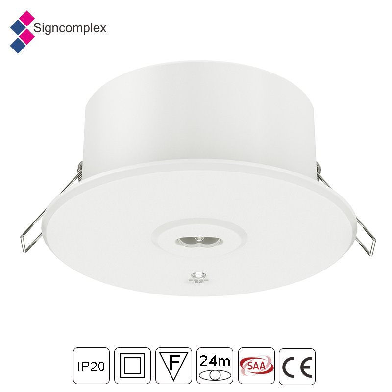 4w 6000K recessed led emergency downlight ,emergency ceiling light with 3 years
