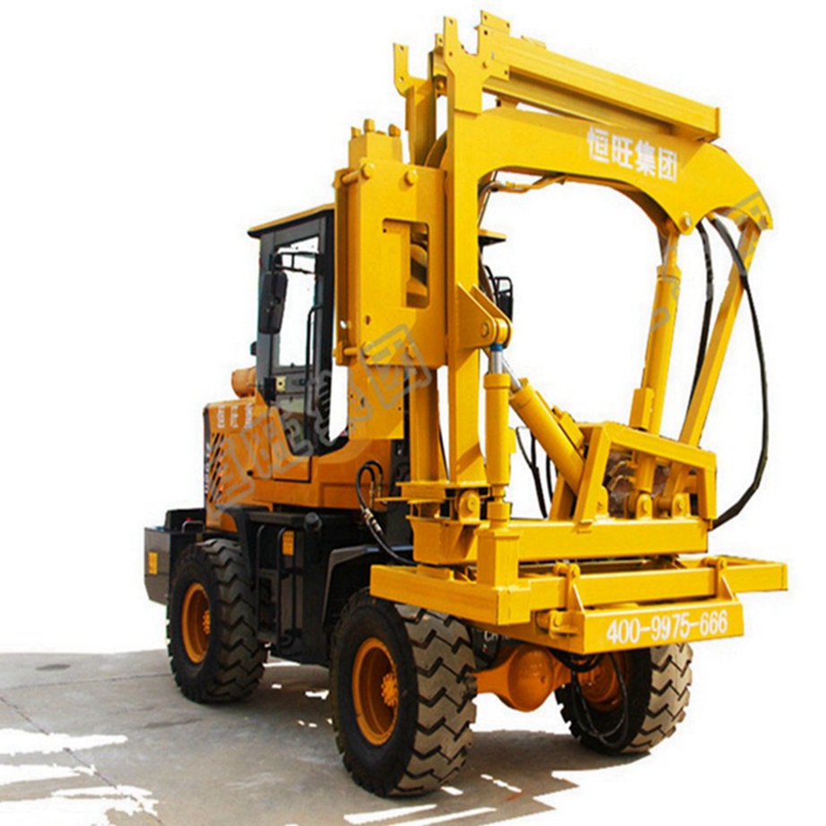 Hot sales! Highway Guardrail construction pile driver /Pile-driving and pile-pulling drilling one-body HW brand