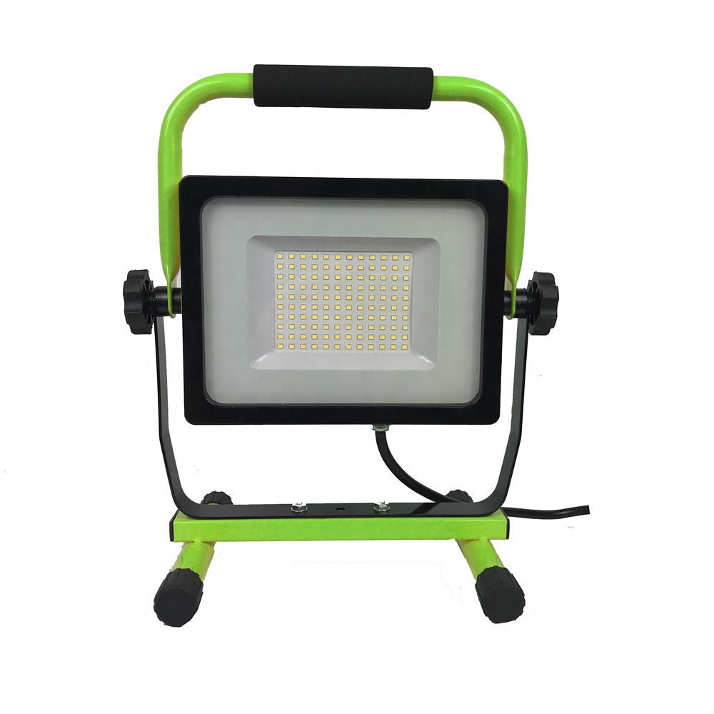 J M 7000 lumen led work light Green color IP65  use for workshop ,Auto repair 70W portable led work light