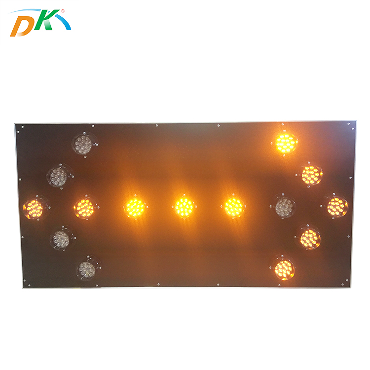 DK LED Traffic Road Safety Arrow Solar LED Warning Directional Chevron Sign