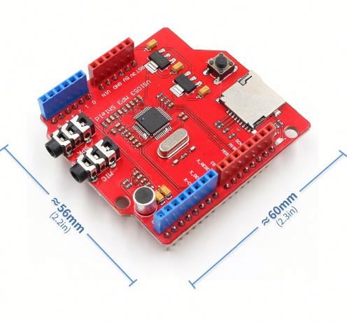 VS1053 VS1053B Stereo Audio MP3 Player Shield Record Decode Development Board Module With TF Card Slot For  R3 One