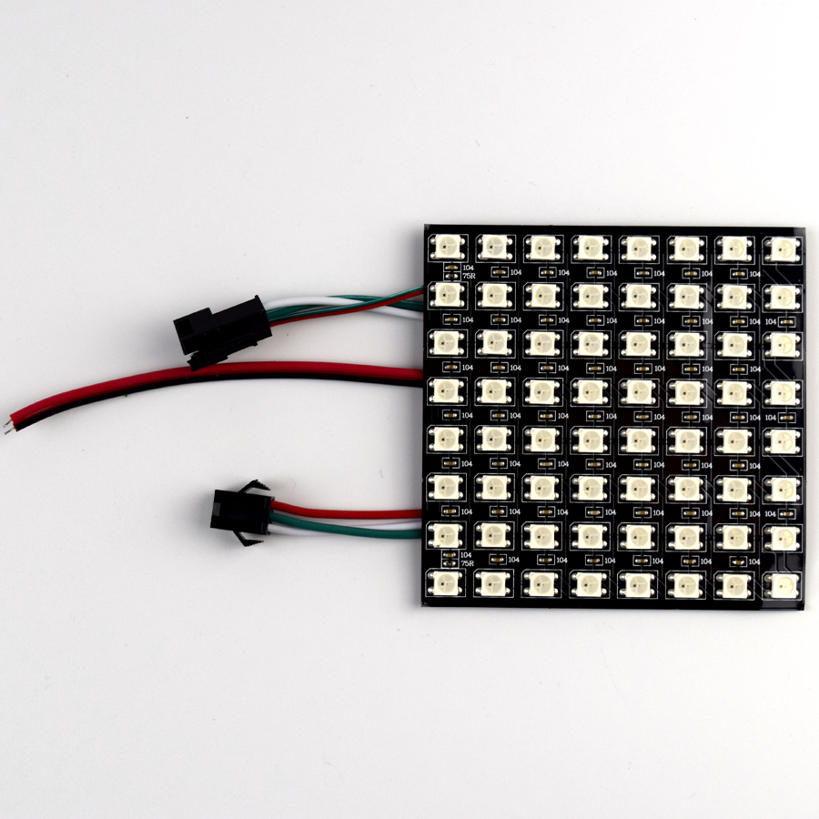 Advertising decorative black soft screen LED5050 rgb full color magic color pixel screen ws2812 led display light