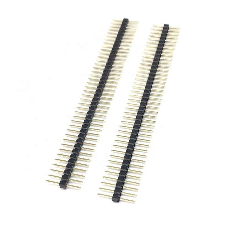 2.54mm Pin Header Connector 1x40P 15mm Single Row Male Breakable Same Length Golden Pin Rosh