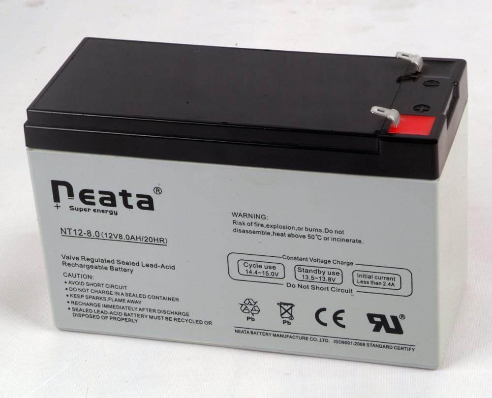 Maintenance free SLA battery 12v8ah(NT BATTERY)