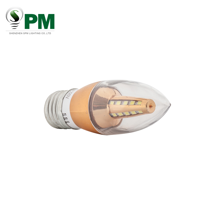 High Quality 3W 220V LED Candle Light Bulb