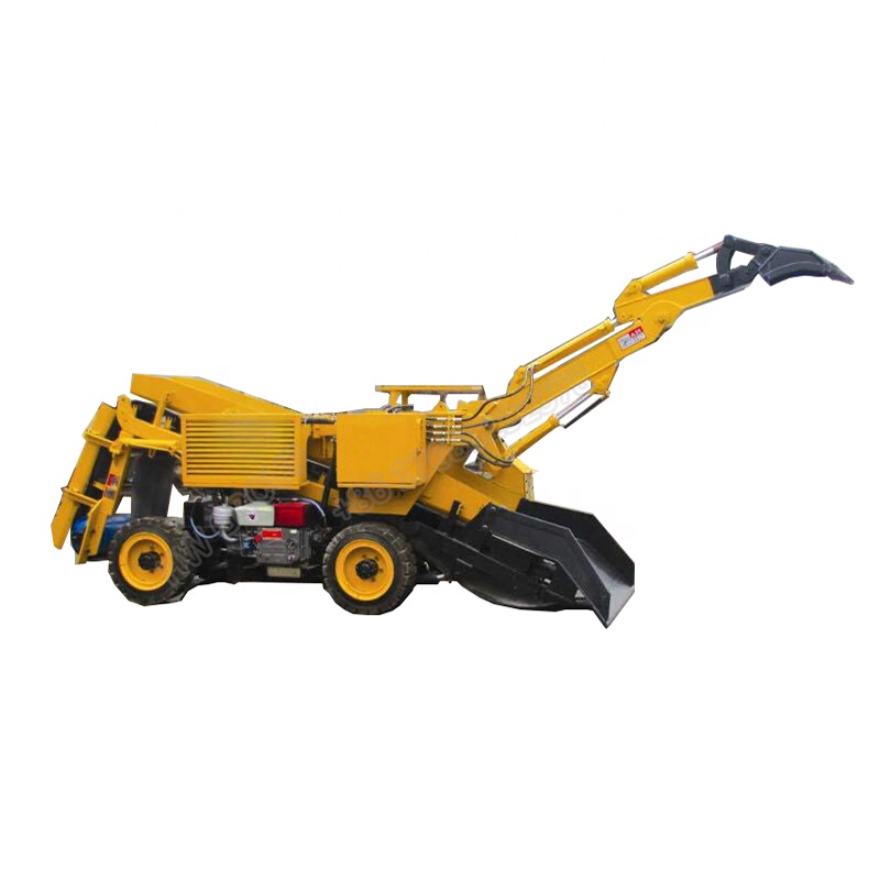 Optional crawler mucking loader for conveying mineral slag mine mucking loader