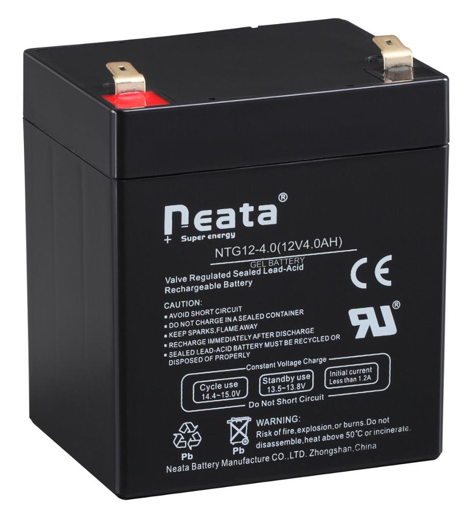 Electric toy car 12v 4ah sealed lead acid battery for Garden and emergency lights