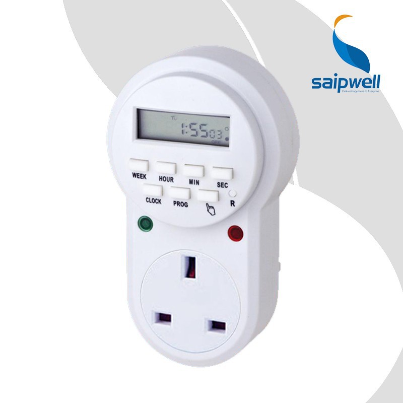SAIP/SAIPWELL UK Type 1min to 7 days Weekly Digital Timer Switch&Socket