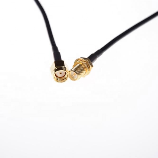 Hot Sale 6M Antenna RP-SMA Extension Cable WiFi Wi-Fi Router Black Color