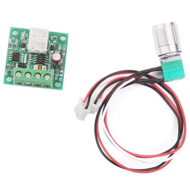 PWM Motor Governor Low voltage DC 1.8 V input 12 V 2 A output Motor speed controller self-healing fuse 2A and a power LED lamp