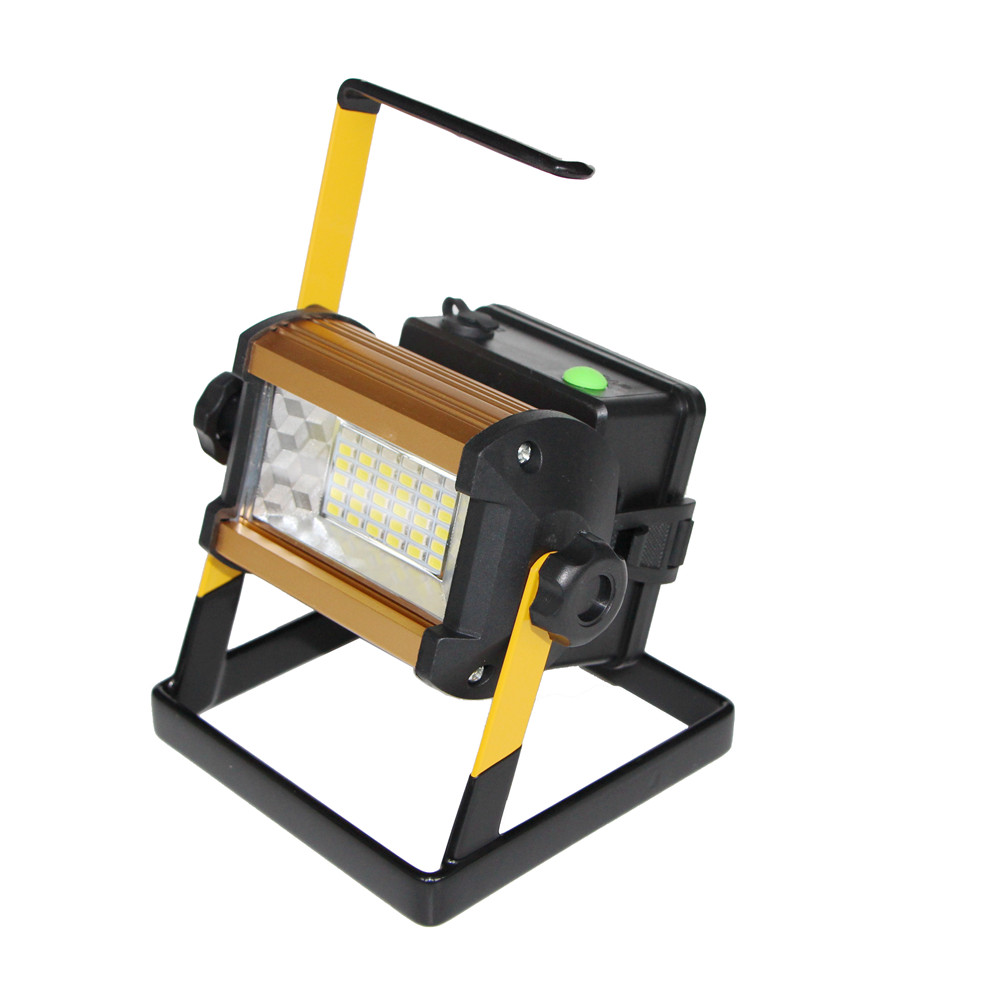 2400LM 50W Rechargeable Portable LED Work Light Waterproof LED Flood Lights for Outdoor Camping