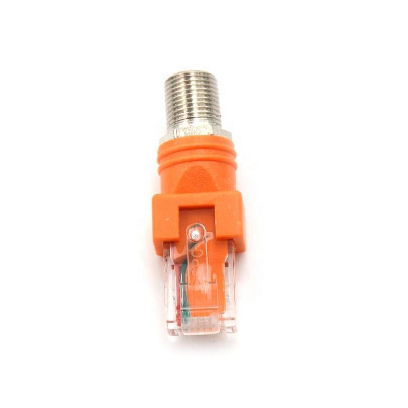 RJ45 To RF Connector F-Type Connector RF Female To RJ45 Male Coaxial Barrel Coupler Adapter Coax Adapter