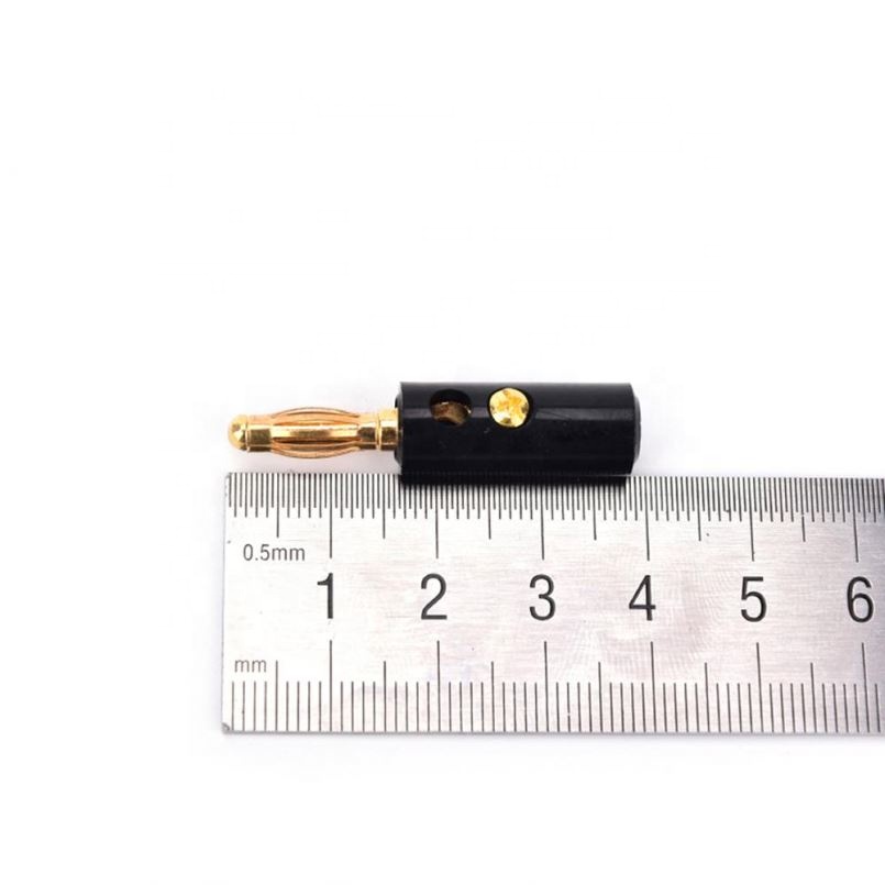 4mm banana plugs Audio Speaker Screw Banana Gold Plate Plugs Connectors 4mm Accessories