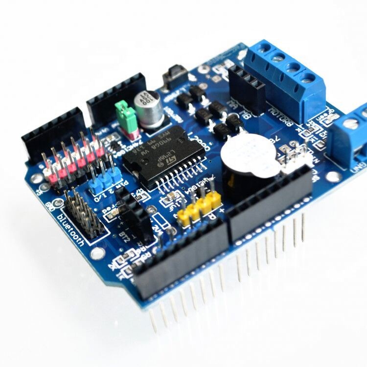 L298P PWM Speed Controller Dual High-Power H-bridge Driver ,BT  Interface, L298P Motor Shield Board for
