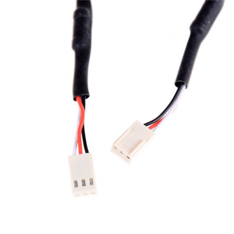 12cm 3 Pin Male to Female Fan Resistor Cables 3PIN Reduce PC Fan Speed Noise Extension Resistor Cable Wire