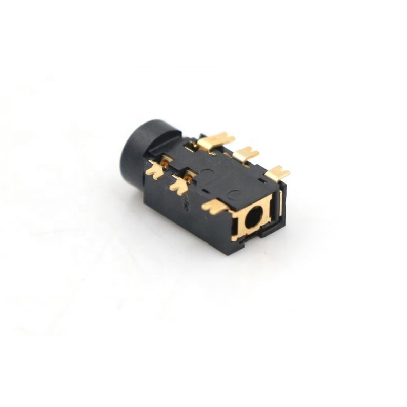 Gold-plated Audio Socket PJ242 2.5MM Female Audio Connector 6 Pin SMT SMD Headphone Jack Socket PJ-242