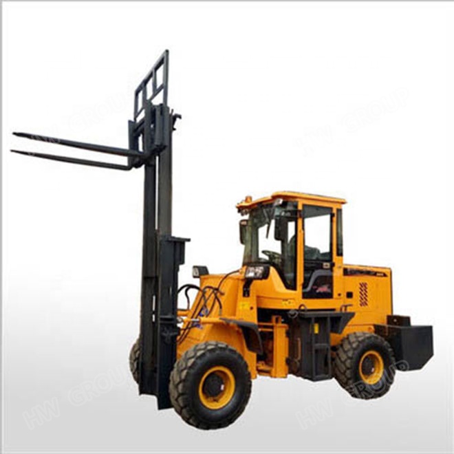 Diesel small forklift truck 4x4