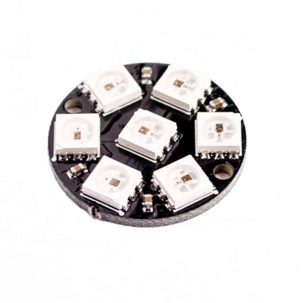 7 Bits 7 X WS2812 5050 RGB LED Ring Lamp Light with Integrated Drivers