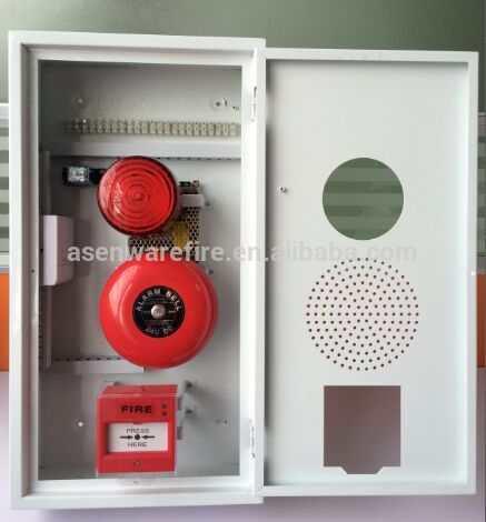 CE approval horn strobe/speaker/manual call point 3 in 1 panel for addressable fire detection alarm system