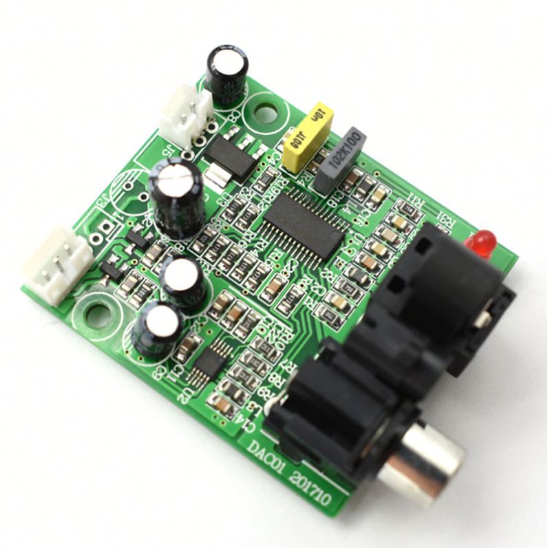 CS8416+CS4344 Digital Interface Module DAC Board 24-bit 192K Optical fiber coaxial input Stereo Audio Output for amp