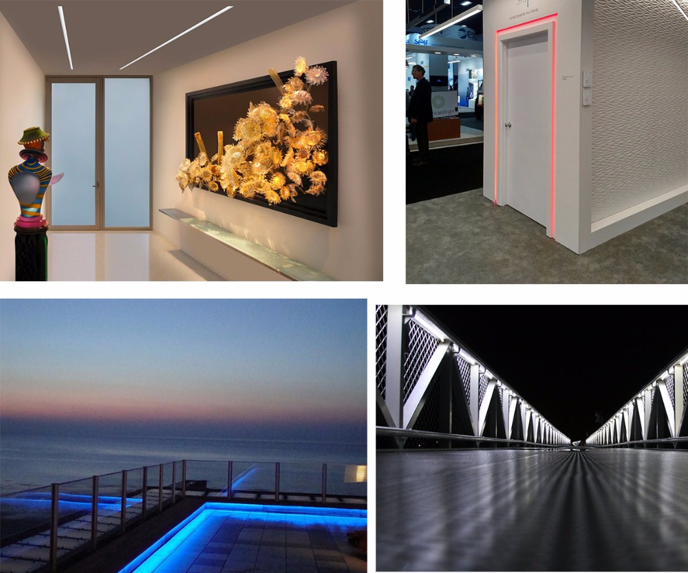 24V IP65 waterproof led strips bar, outdoor landscape led bars for 5M max length