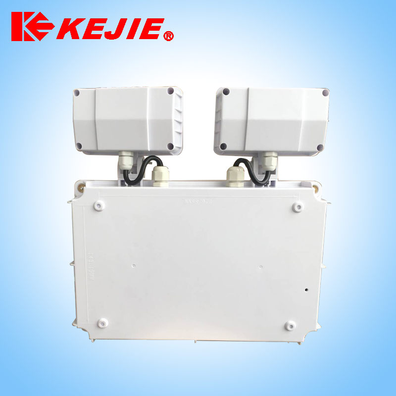Kejie  Auto -Testing 2X3W 3H  battery backup emergency light wall mounted emergency led twin spot light